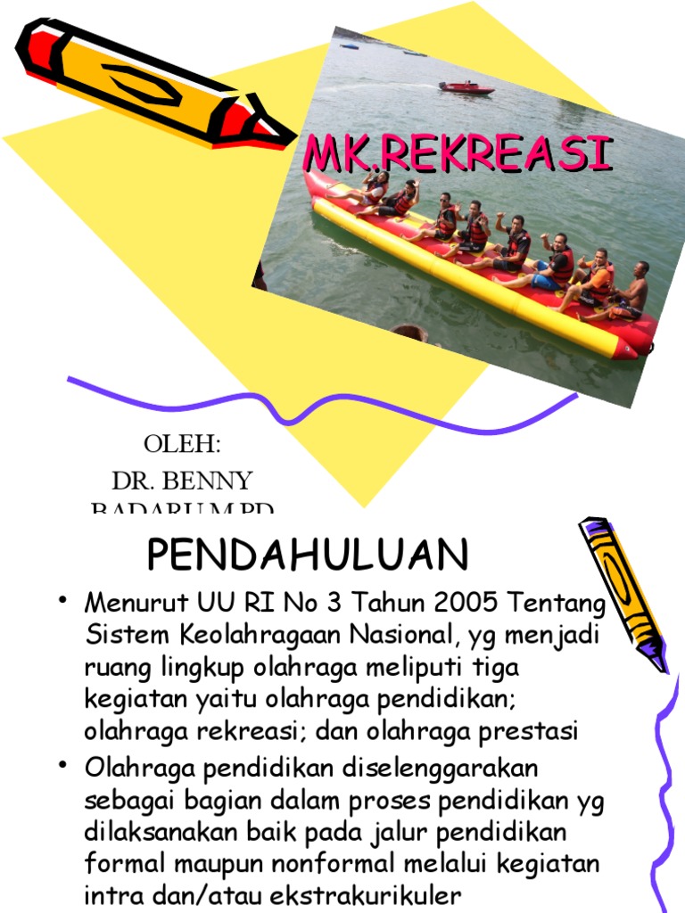 Tujuan dan Ciri Olahraga Rekreasi | PDF | Pengembangan Diri | Sains ...