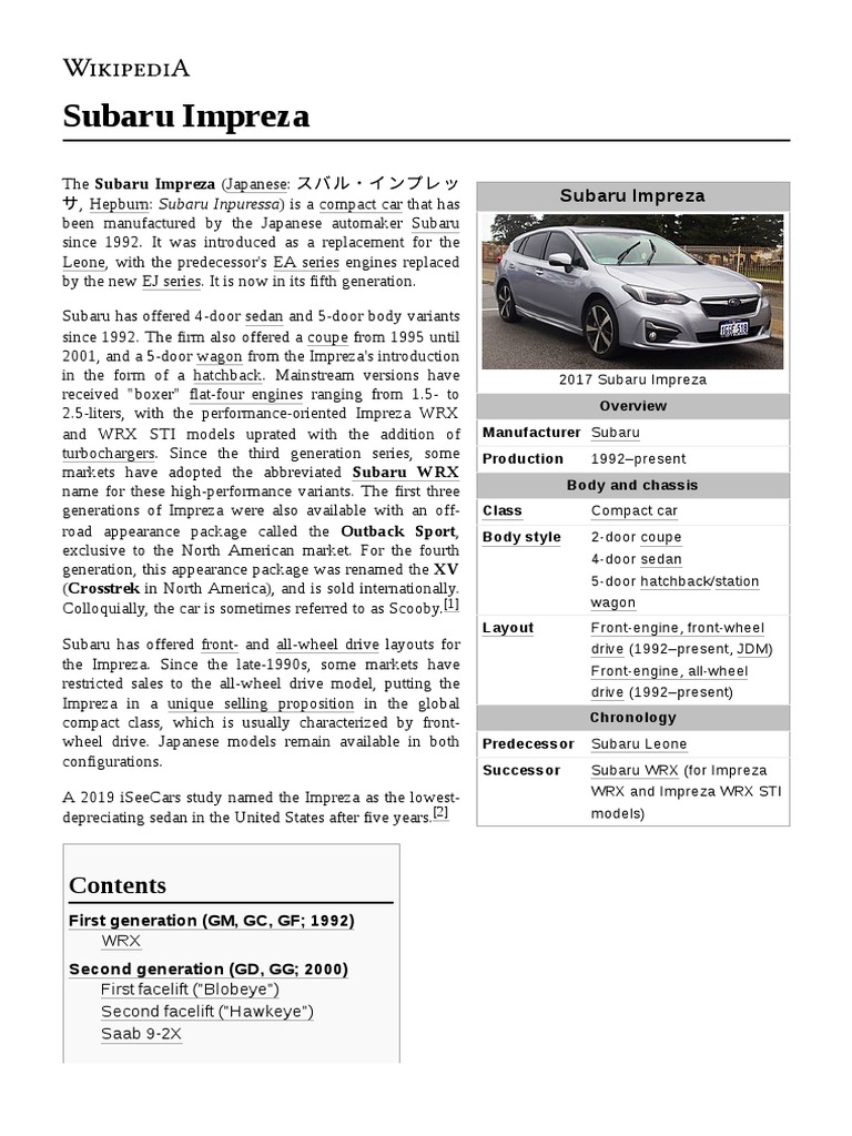 Fits Subaru Impreza Hybrid P1 22B Adjustable Rear Spoiler Wing Topper. HT  Autos.
