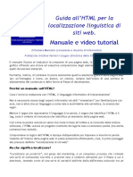 Manuale HTML Per La Localizzazione Linguistica