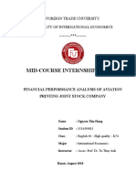 Mid-Course Internship Report: Foreign Trade University Falculty of International Economics