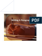 Writing a Paragraph (Handout)