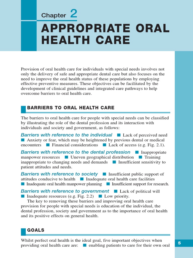 Appropriate Oral Health Care PDF Informed Consent Dentistry