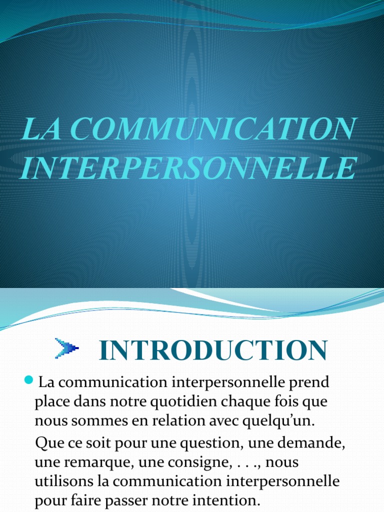 Clés de la communication interpersonnelle | PDF | la communication ...