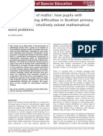 How Pupils With Moderate Learning Difficulties in Scottish Primary Special School