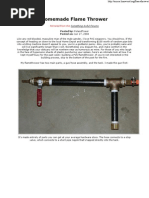 DIY Flamethrower Construction Guide | PDF | Home & Garden | History