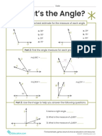 What's The Angle?: Part 1: Choose The Best Estimate For The Measure of Each Angle