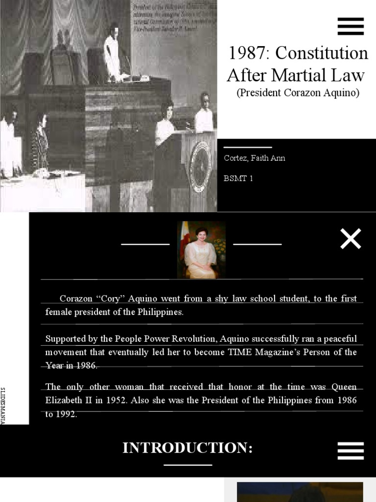 1987 Philippine Constitution Overview | PDF | Corazon Aquino | Supreme ...