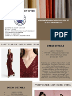 Women Partywear Dresses Fabric Identification