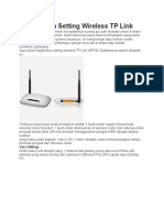 Setting Wireless TP Link