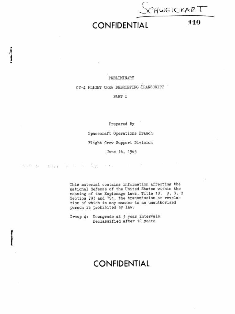 Preliminary GT-4 Flight Crew Debriefing Transcript Part I | PDF