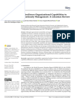 Sustainability and Resilience Organizational Capabilities To Enhance Business Continuity Management: A Literature Review