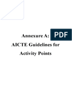 Annexure A: AICTE Guidelines For Activity Points