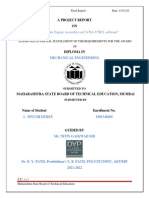 "Single Cylinder Engine Assembly On CATIA V5R21 Software": A Project Report ON