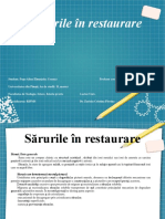 Sărurile În Restaurare