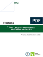 Programa IV Congreso Internacional de Ciencias de La Salud 2021 - D