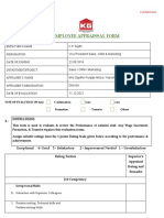 Employee Appraissal Form - Sales