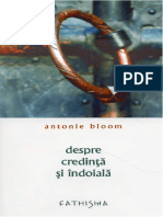 Antonie de Suroj - Despre Credinta Si Indoiala