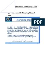 Marketing Channels and Supply Chain Notes