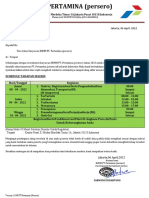 SURAT PANGGILAN TES PT. PERTAMINA (Persero) JAKARTA