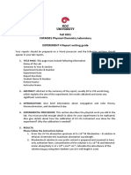 Fall 2021 CHEM301 Physical Chemistry Laboratory EXPERIMENT 4 Report Writing Guide