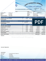 Estimated Pro Forma Disbursement Account