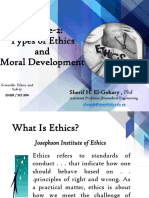 Lecture-2: Types of Ethics and Moral Development: Sherif H. El-Gohary, PHD