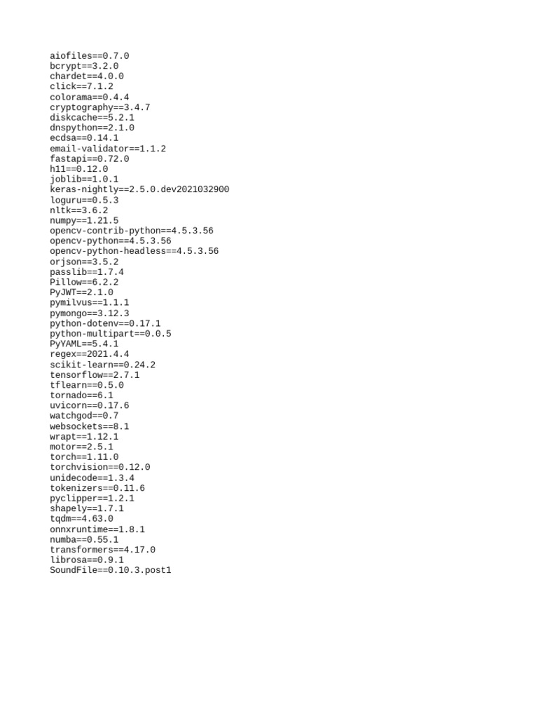 Python Package Dependencies List | PDF | Games & Activities | Teaching ...