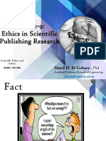 Lecture-9: Ethics in Scientific Publishing Research: Sherif H. El-Gohary, PHD