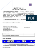 Select 120 Ec: Hrac Herbicide Group Code A Hrac Onkruiddodergroep Kode