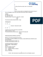 Cheat Sheet - Time and Work