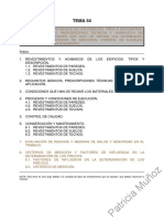 Tema 25 Resu 12-03 Revestimientos y Acabados en Los Edificios