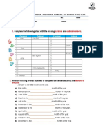 Worksheet 2: CLIL - Maths