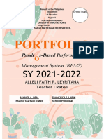 Portfolio: Result S-Based Performance