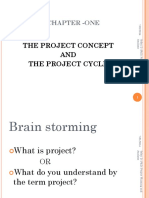 The Project Concept AND AND The Project Cycle: Chapter - One