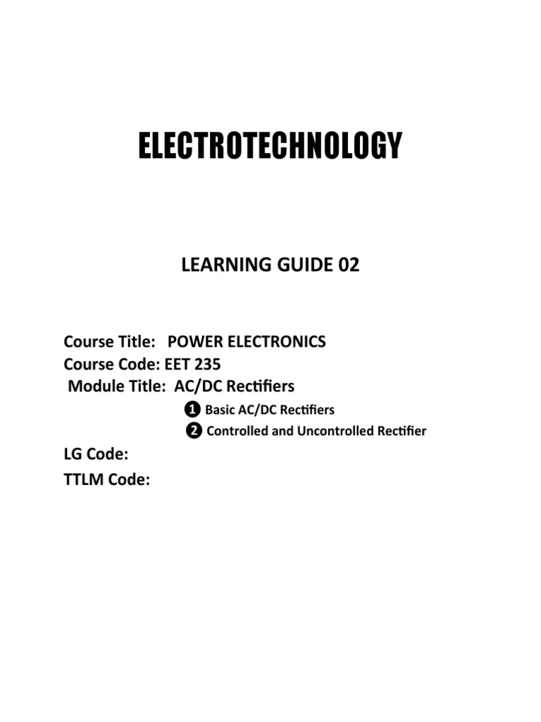 AC/DC Rectifiers Overview and Types | PDF | Rectifier | Capacitor