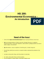 HS 200: Environmental Economics - : An Introduction