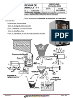 Devoir de Contrôle N°1 - Technologie - MACHINE DE PRODUCTION DU CAF E CHAUD - 3ème Technique (2017-2018) MR GHORBEL Mamdouh