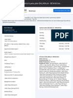 Jadwal Waktu & Peta Jalur BALARAJA - BEKASI Bis