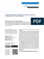 Clonal Micropropagation, Rhizogenesis and Adaptive Capacity of Certain Rose (Rosa L.) Variety Explants