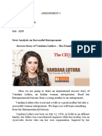 Swot Analysis On Successful Entrepreneur Success Story of Vandana Luthra - The Founder of VLCC