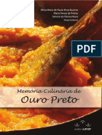 Livro Cozinha de Ouro Preto.