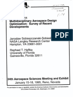 AIAA 96-0711 Multidisciplinary Aerospace Design Optimization: Survey of Recent Developments