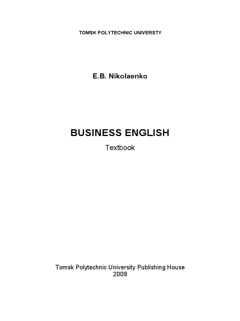 Business English Book Pdf Free Download