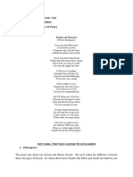 Analyze of Poetry by Fatih