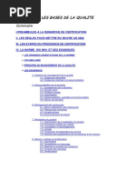 LES BASES DE LA QUALITE