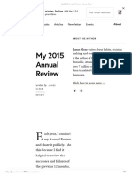 My 2015 Annual Review - James Clear