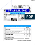 10-APRIL-2022: The Hindu News Analysis - 10 April 2022 - Shankar IAS Academy