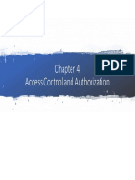 Access Control and Authorization