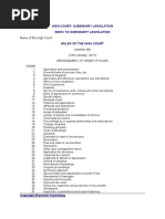 Rules of The High Court (With 2021 Ammendments)