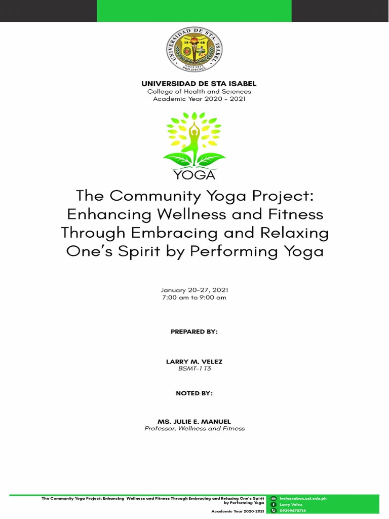 Community Yoga for Wellness | PDF | Yoga | Meditation